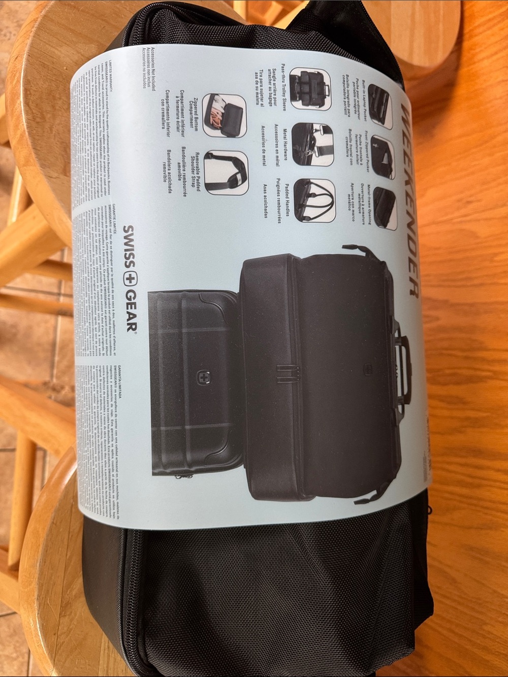 Weekenders Black Soft-Sided Carry-On Travel Bag